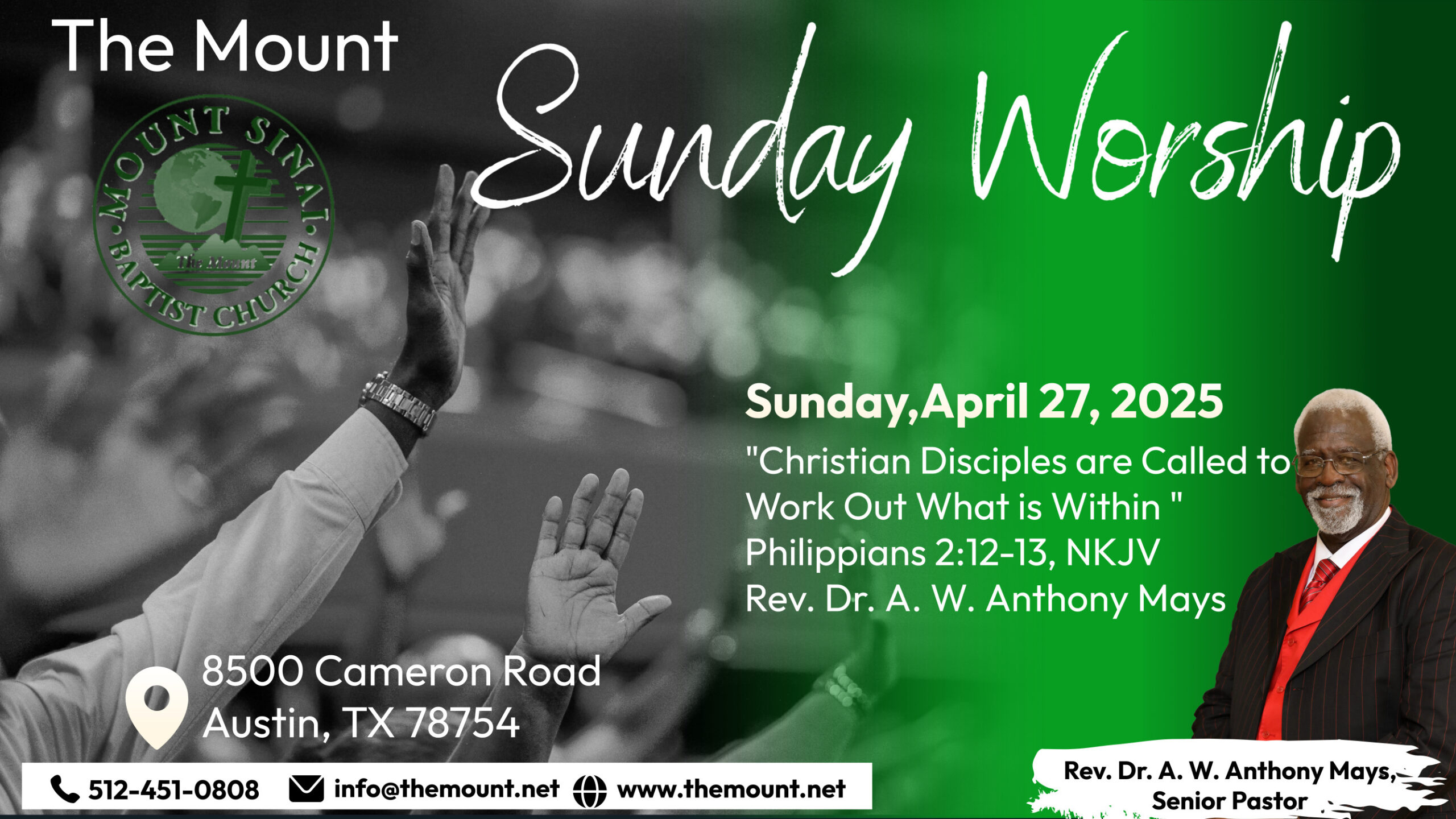 “Christian Disciples are Called to Work Out What is Within”